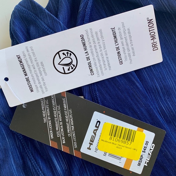 🎾NWT Head Tiered Athletic Skirt - Picture 9 of 13